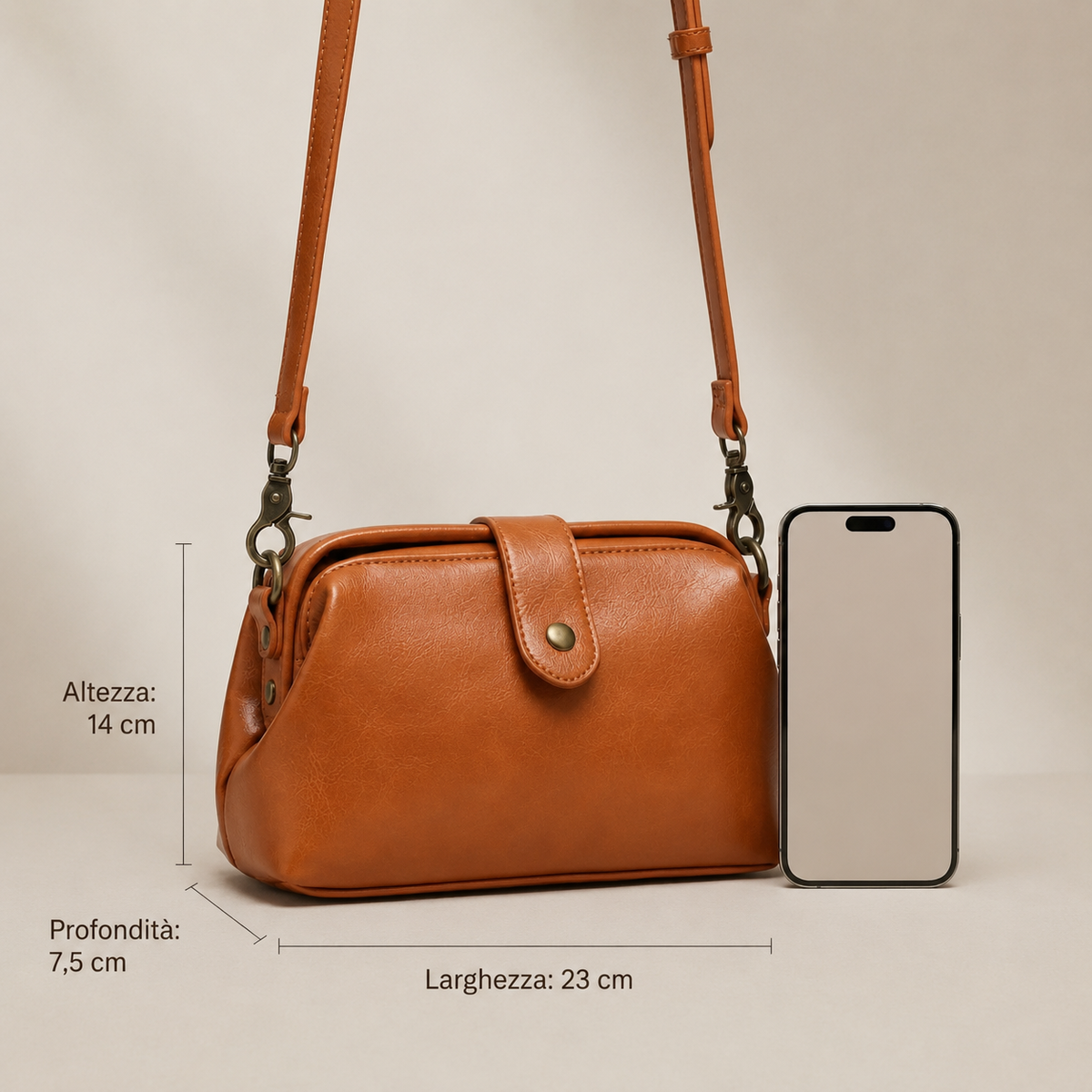 bolso vintage con asa de hombro. Aria
