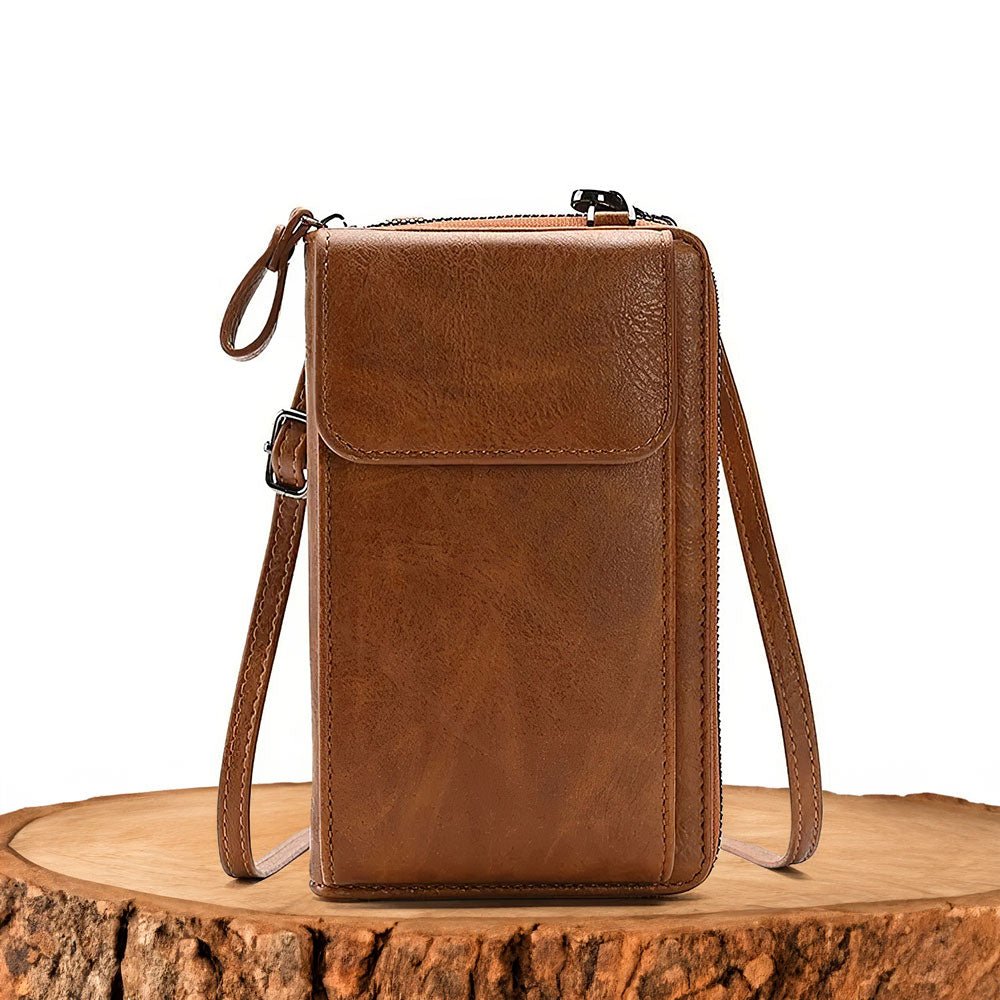 bolso de piel con tracolla regulable. Begur