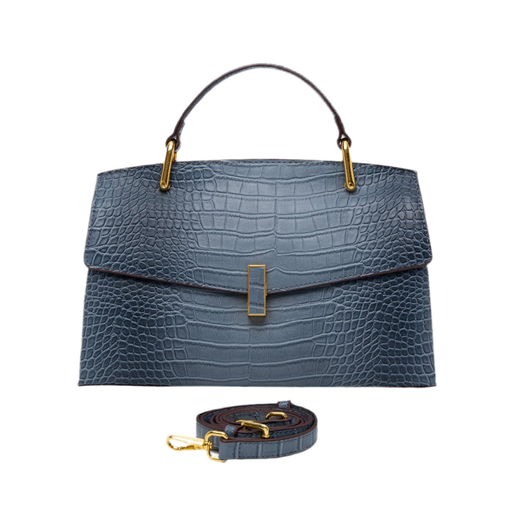 bolso tote de piel vegana efecto cocodrilo. Fiorenza