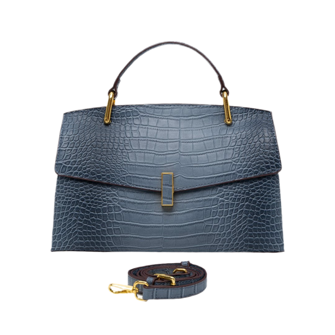 bolso tote de piel vegana efecto cocodrilo. Fiorenza