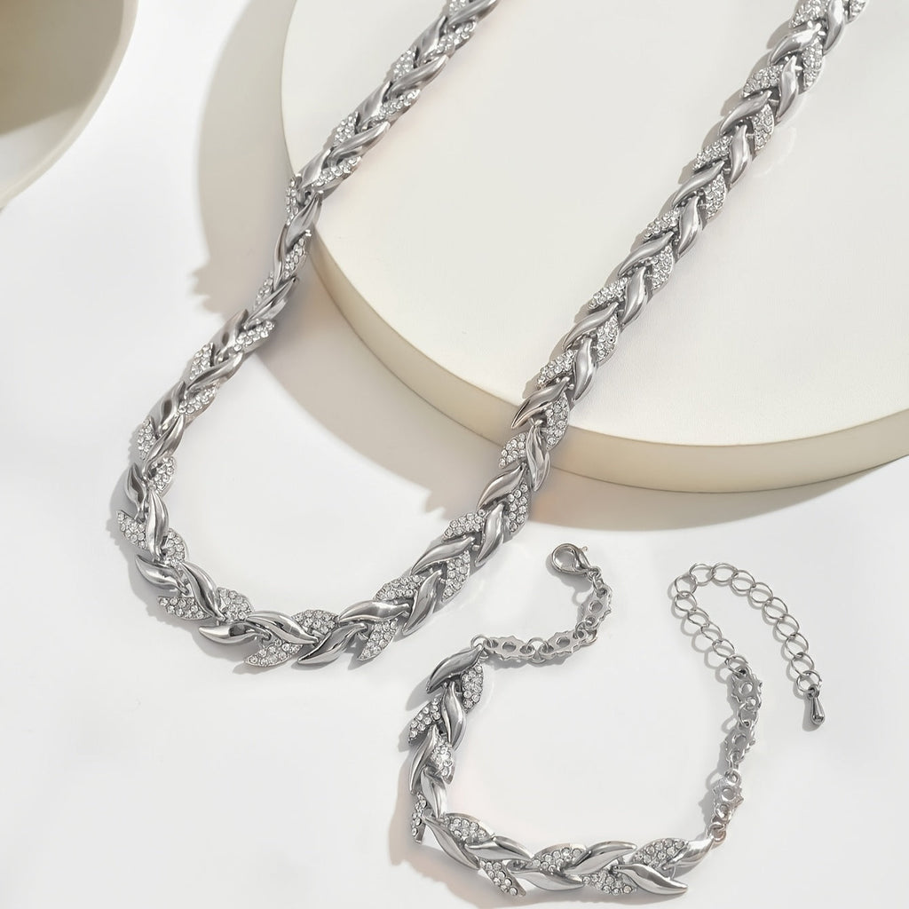 parure de pulsera y collar con eslabones. Mahaut