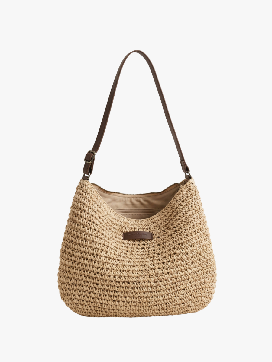 bolso bandolera de lona con cierre de cremallera. Mojácar