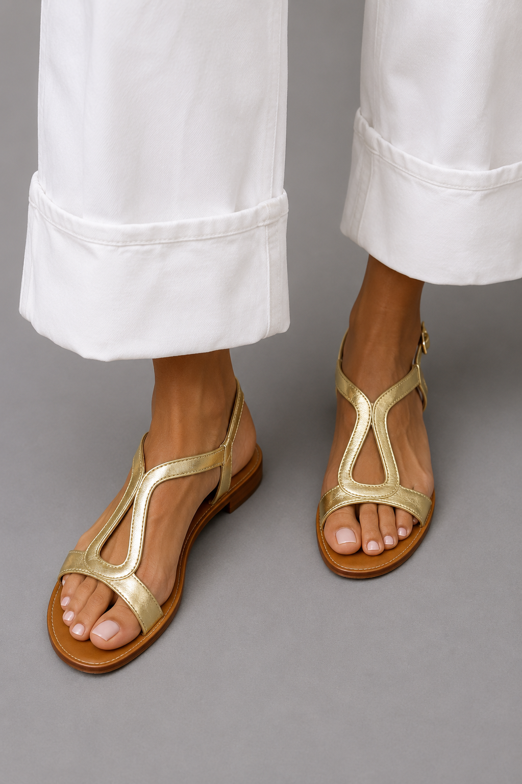 sandalias planas de verano. Ludovica