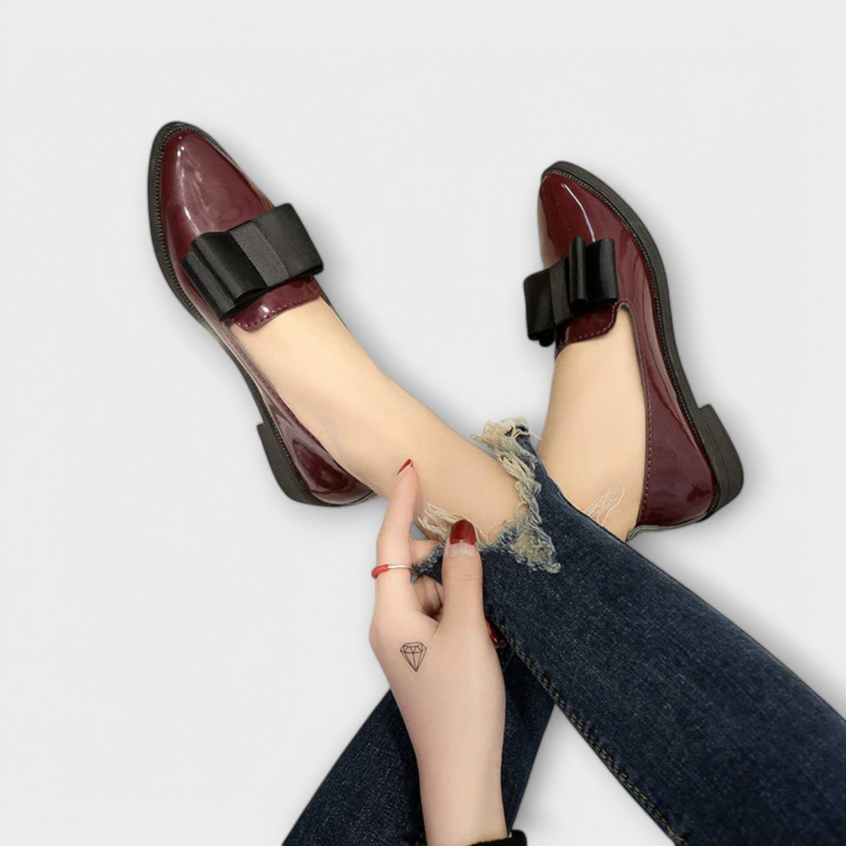 mocasín casual de piel. Bianca