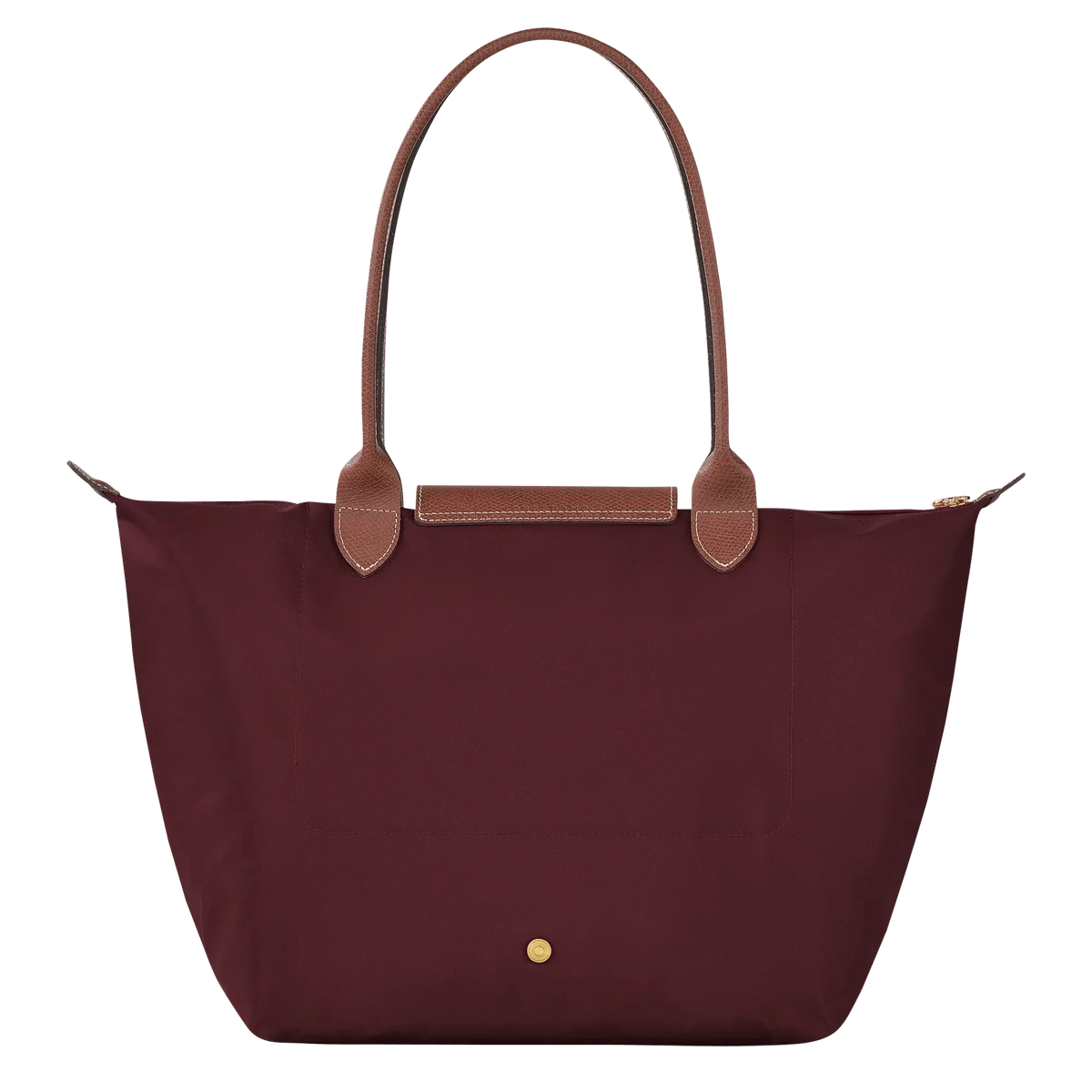 bolsa de tela técnica con detalles en cuero. Silvana