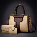 bolso estructurado bicolor con piel martillada. Matilde