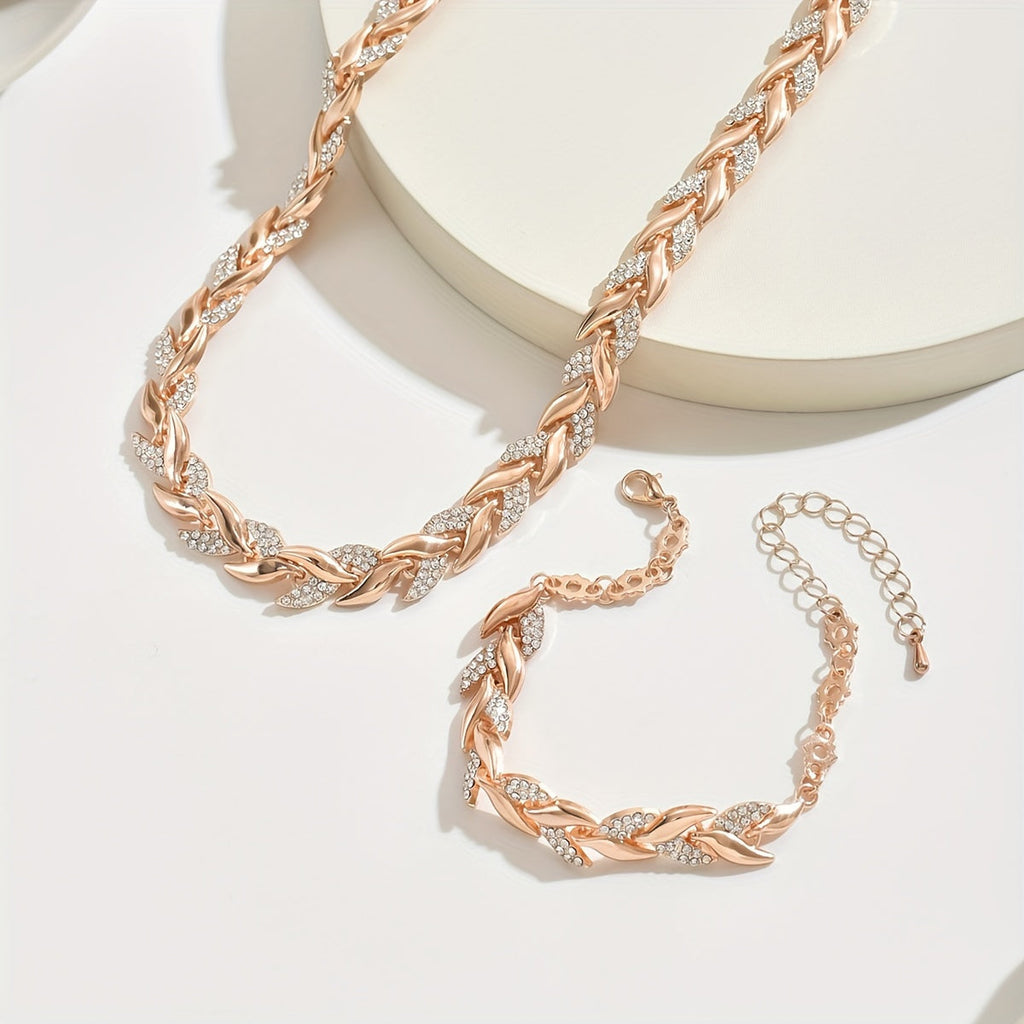 parure de pulsera y collar con eslabones. Mahaut