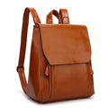 mochila vintage acolchada de piel. Hannelore