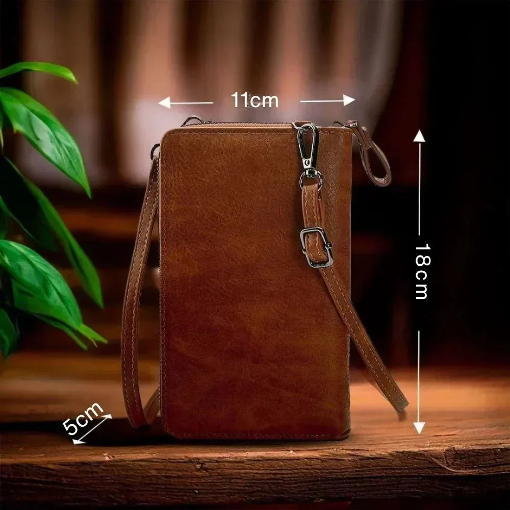 bolso de piel con tracolla regulable. Begur