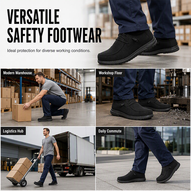 zapato de seguridad bajo con puntera de acero, 0,7 kg. Rebel